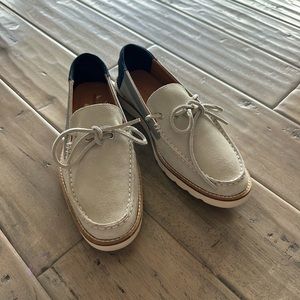New men’s French connection gray suede loafer boat shoes sz 40